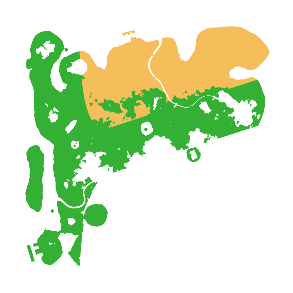 Biome Rust Map: Procedural Map, Size: 3500, Seed: 1740017542