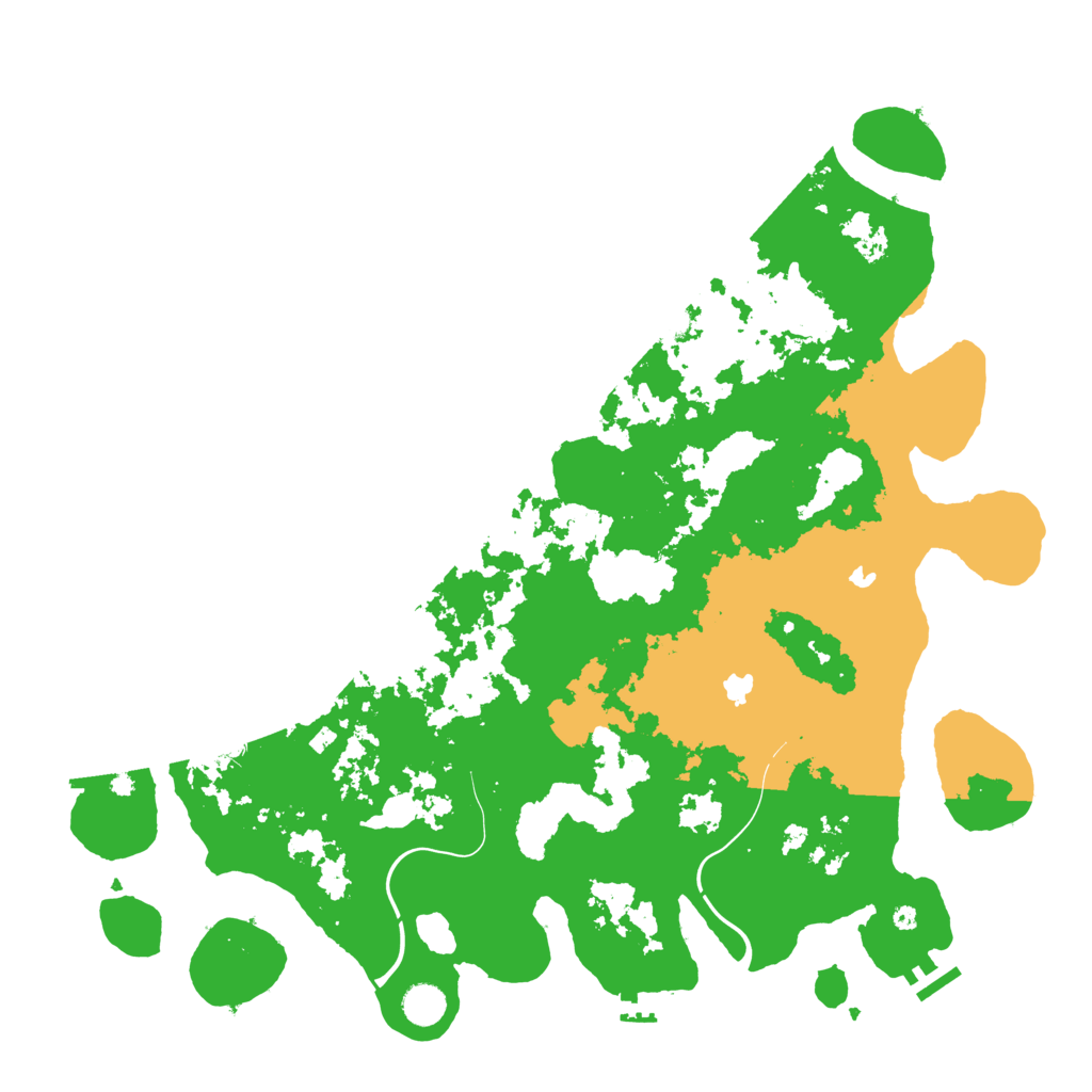 Biome Rust Map: Procedural Map, Size: 4500, Seed: 945922218