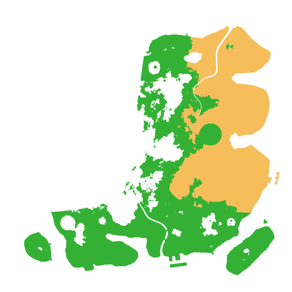Biome Rust Map: Procedural Map, Size: 3500, Seed: 188794244