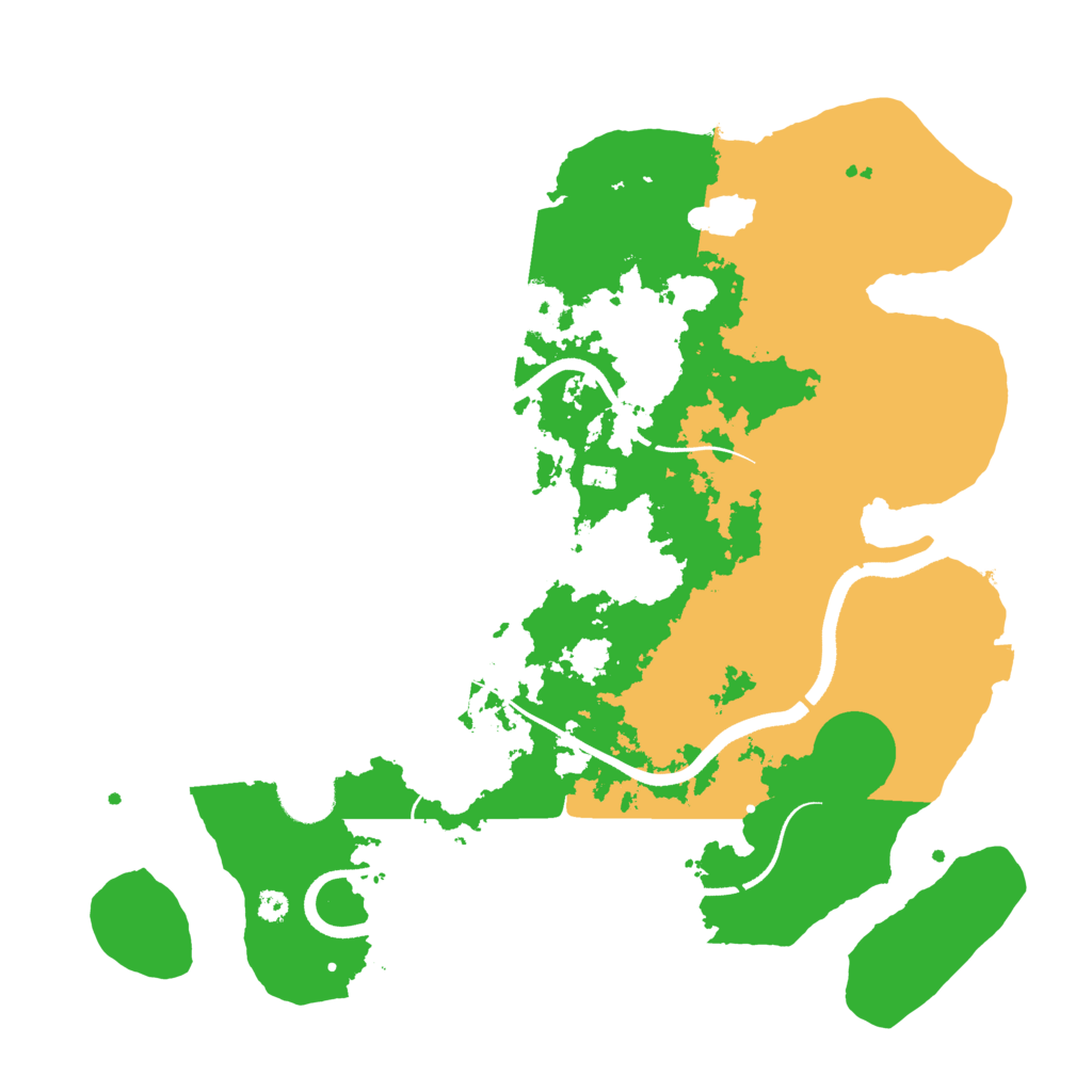 Biome Rust Map: Procedural Map, Size: 3500, Seed: 188794244