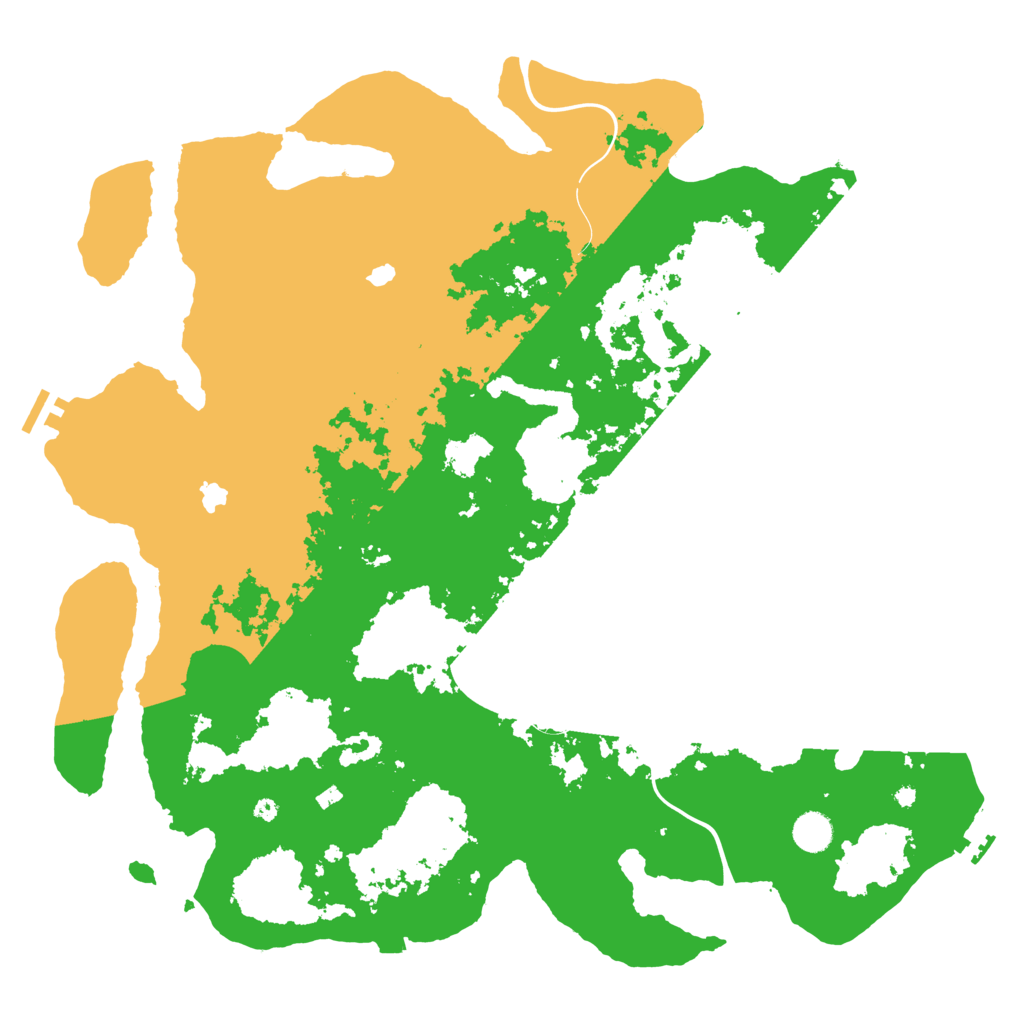 Biome Rust Map: Procedural Map, Size: 4500, Seed: 351804531