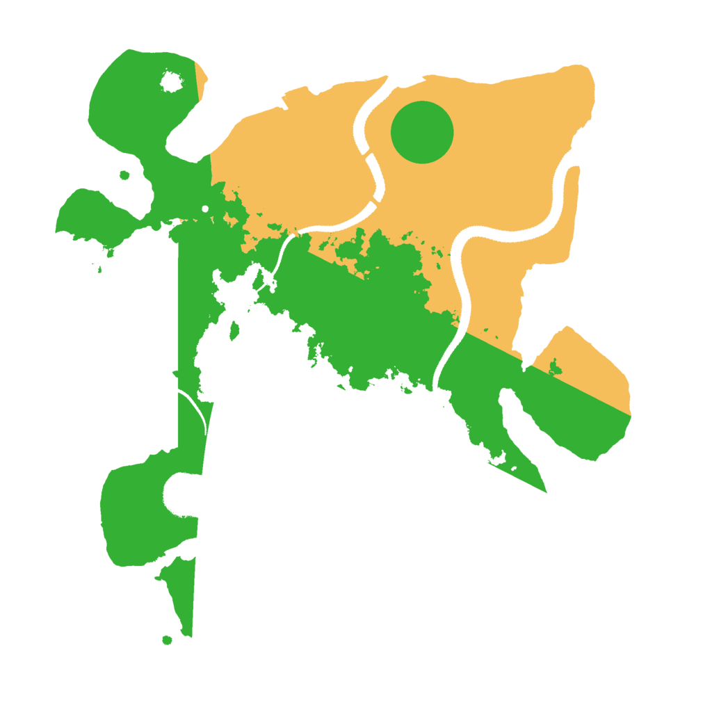 Biome Rust Map: Procedural Map, Size: 3000, Seed: 142370