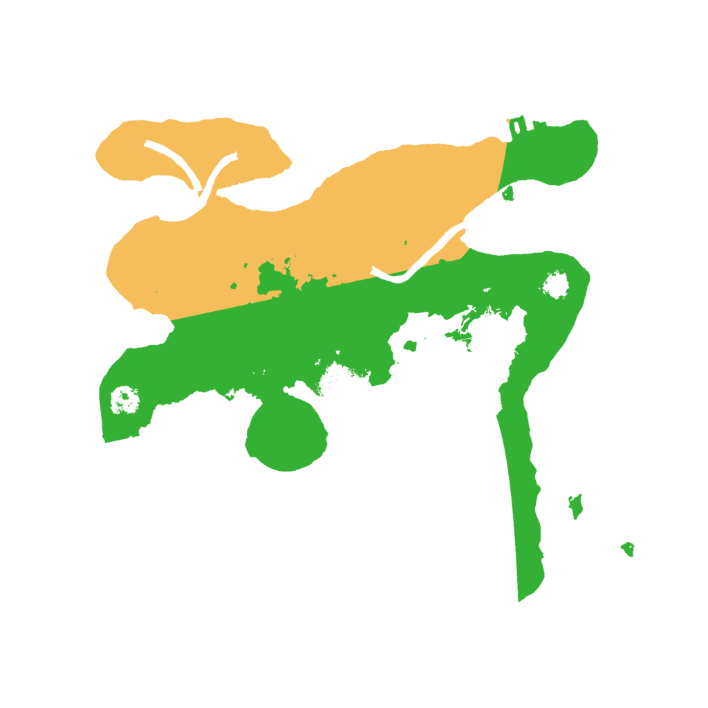 Biome Rust Map: Procedural Map, Size: 2500, Seed: 1178709372