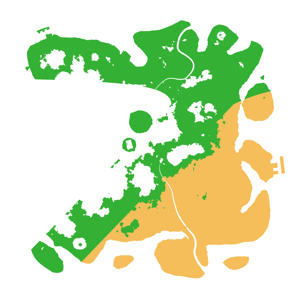 Biome Rust Map: Procedural Map, Size: 3500, Seed: 1062123589