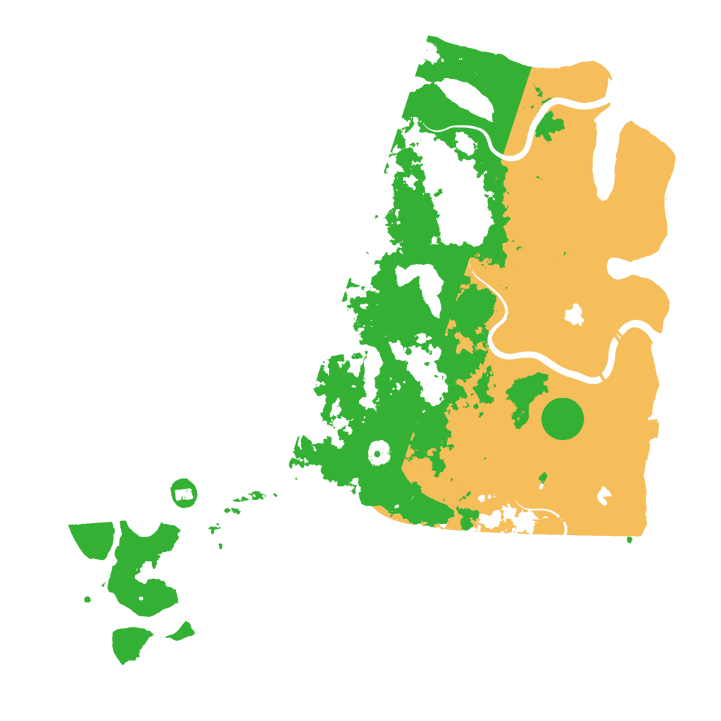 Biome Rust Map: Procedural Map, Size: 4500, Seed: 1664281511