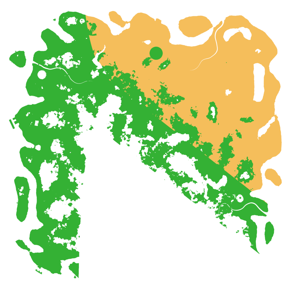 Biome Rust Map: Procedural Map, Size: 6000, Seed: 1576403935