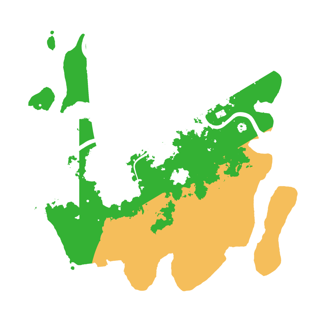 Biome Rust Map: Procedural Map, Size: 3500, Seed: 121082