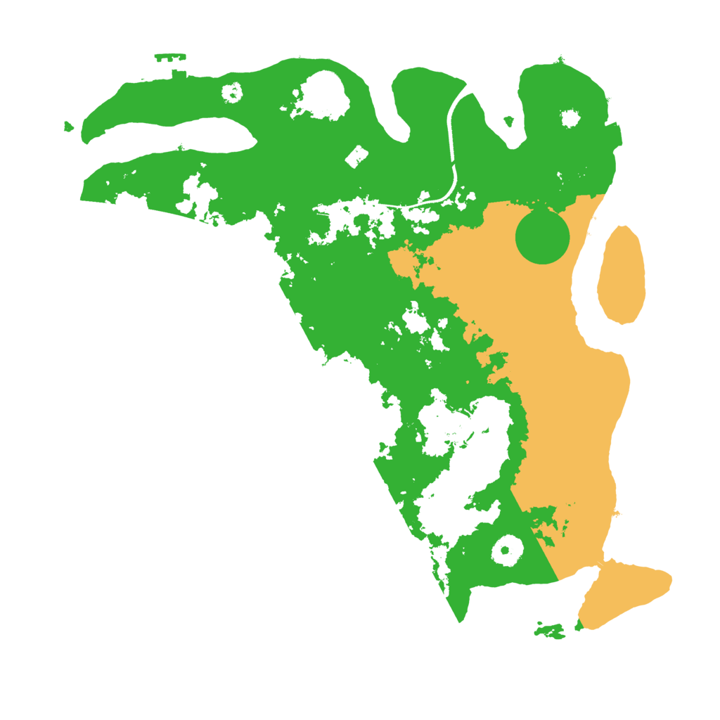 Biome Rust Map: Procedural Map, Size: 3500, Seed: 84652