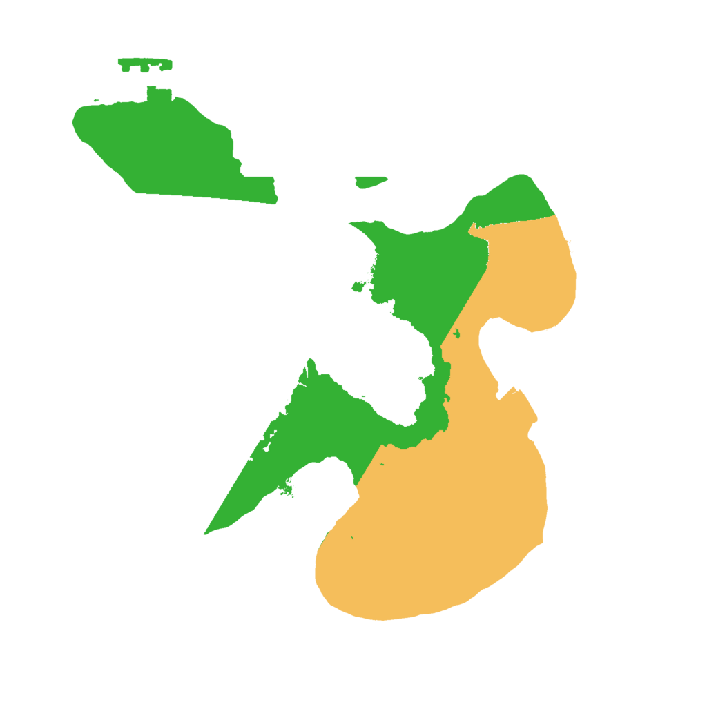 Biome Rust Map: Procedural Map, Size: 2000, Seed: 15264