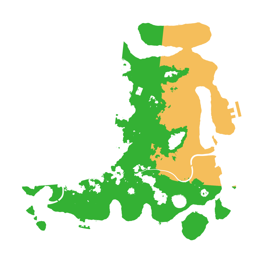 Biome Rust Map: Procedural Map, Size: 3350, Seed: 64179