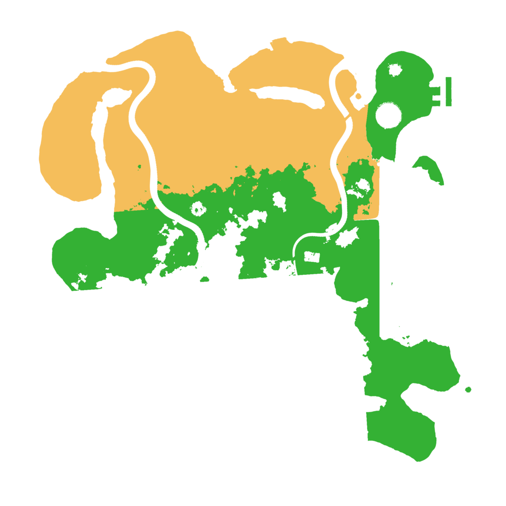 Biome Rust Map: Procedural Map, Size: 3500, Seed: 442137337