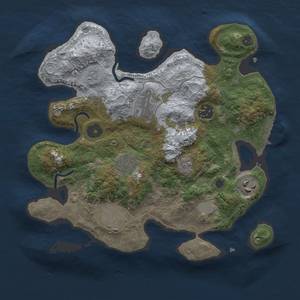 Thumbnail Rust Map: Procedural Map, Size: 3000, Seed: 1383782030, 11 Monuments