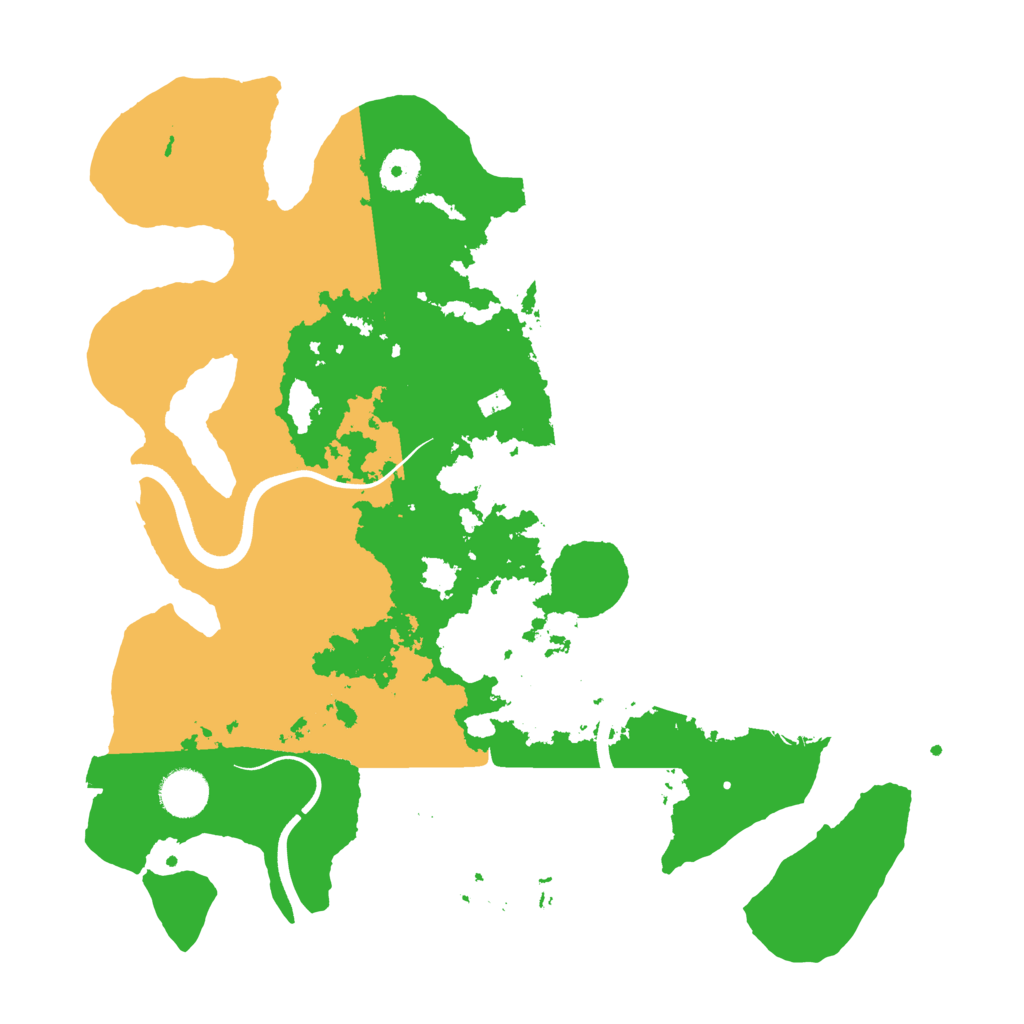 Biome Rust Map: Procedural Map, Size: 3700, Seed: 1308125883