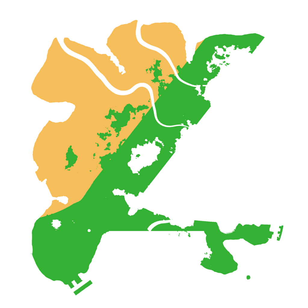 Biome Rust Map: Procedural Map, Size: 3000, Seed: 190531228