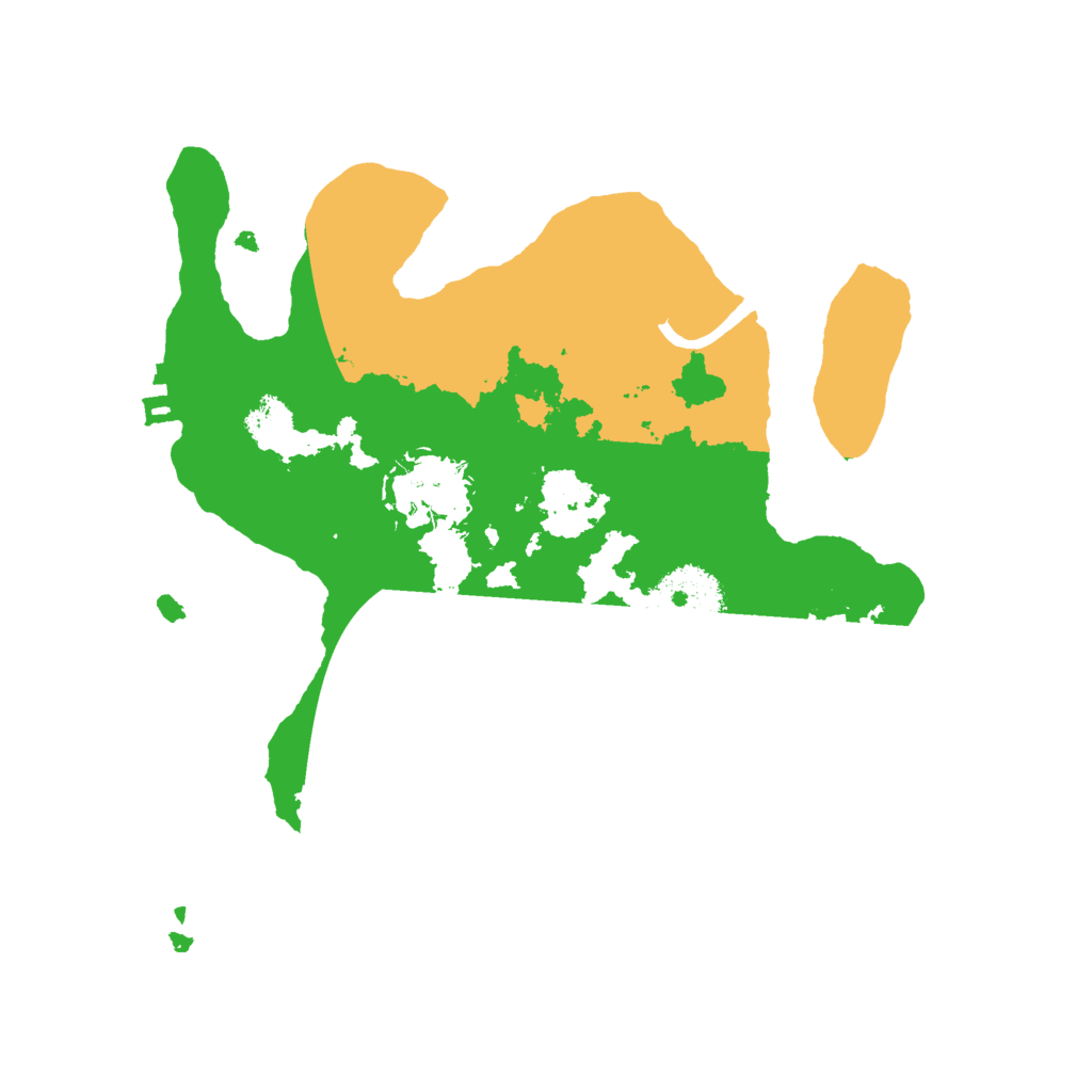Biome Rust Map: Procedural Map, Size: 2400, Seed: 4116