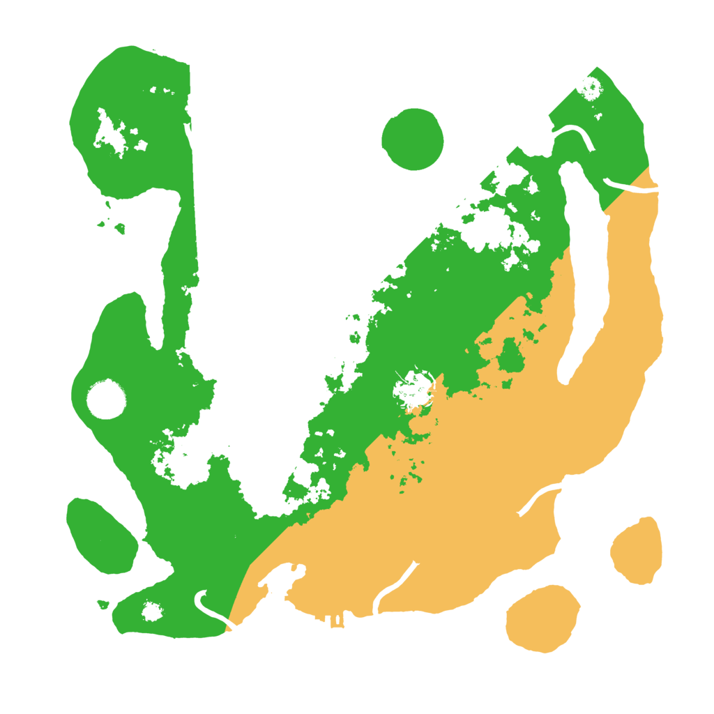 Biome Rust Map: Procedural Map, Size: 3250, Seed: 13652