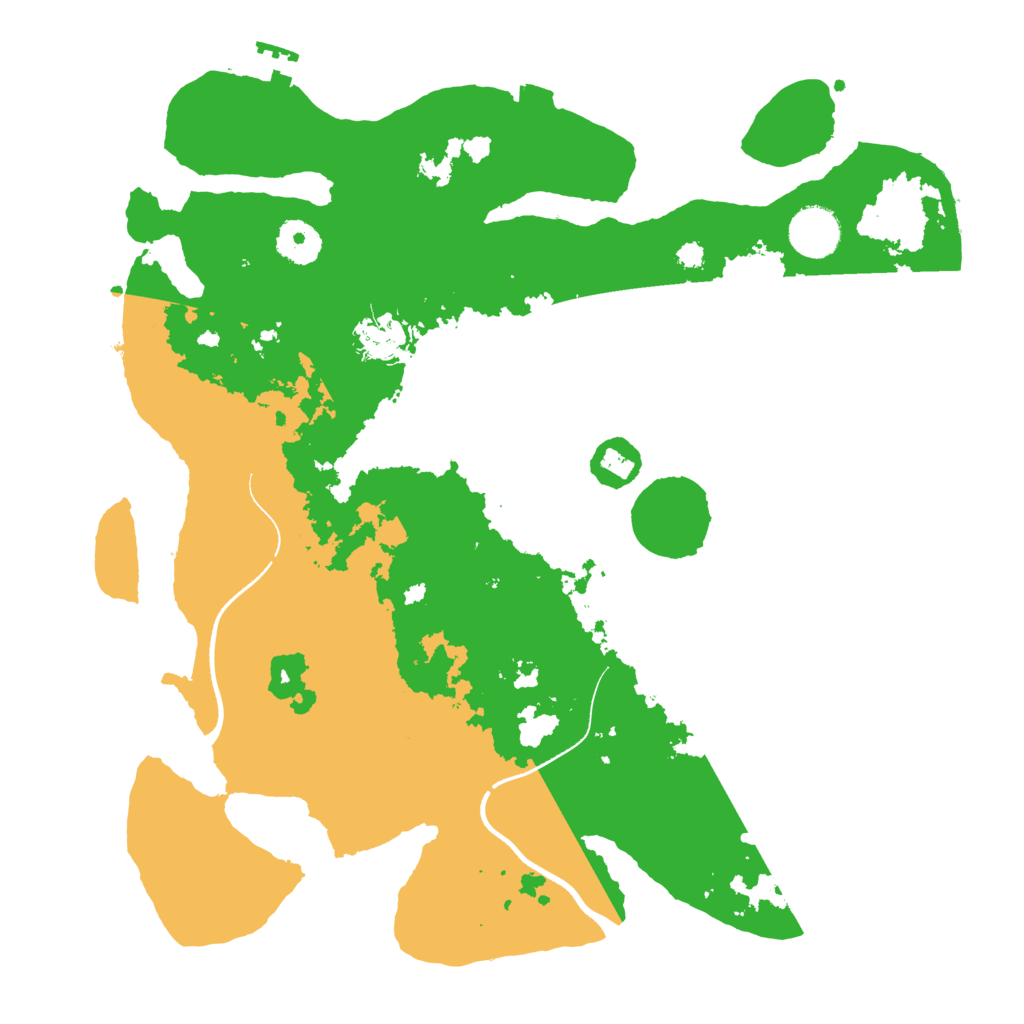 Biome Rust Map: Procedural Map, Size: 3500, Seed: 7434