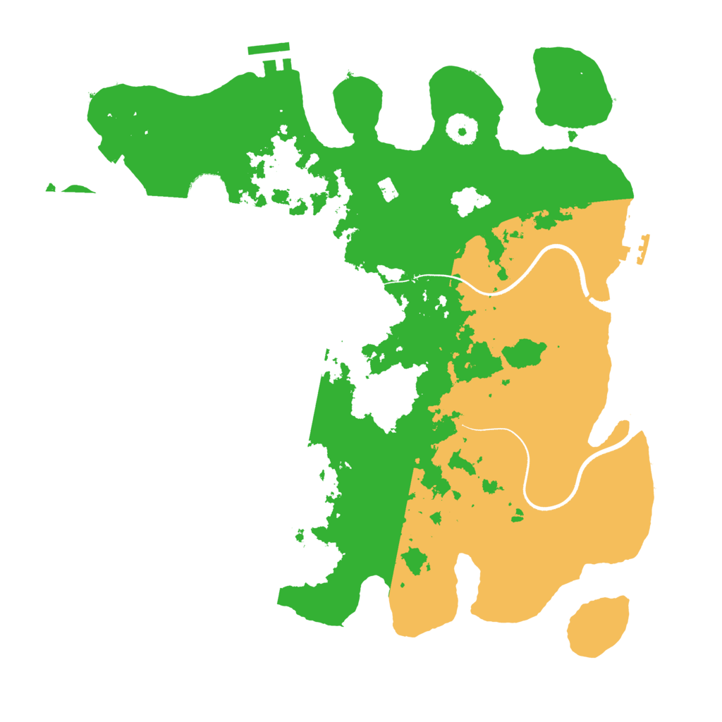 Biome Rust Map: Procedural Map, Size: 3500, Seed: 2089162452