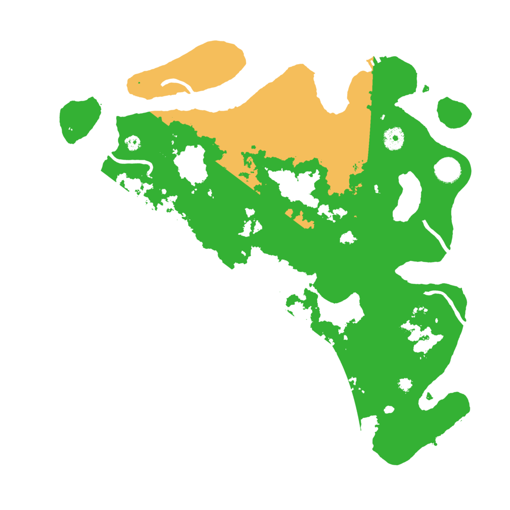 Biome Rust Map: Procedural Map, Size: 3500, Seed: 2001454