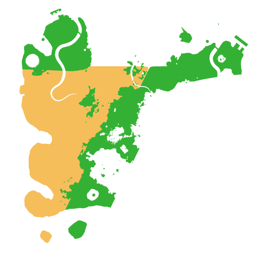Biome Rust Map: Procedural Map, Size: 3500, Seed: 16970