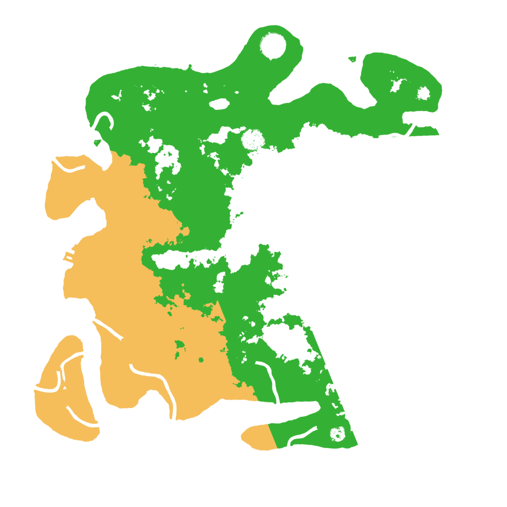 Biome Rust Map: Procedural Map, Size: 3500, Seed: 662883757