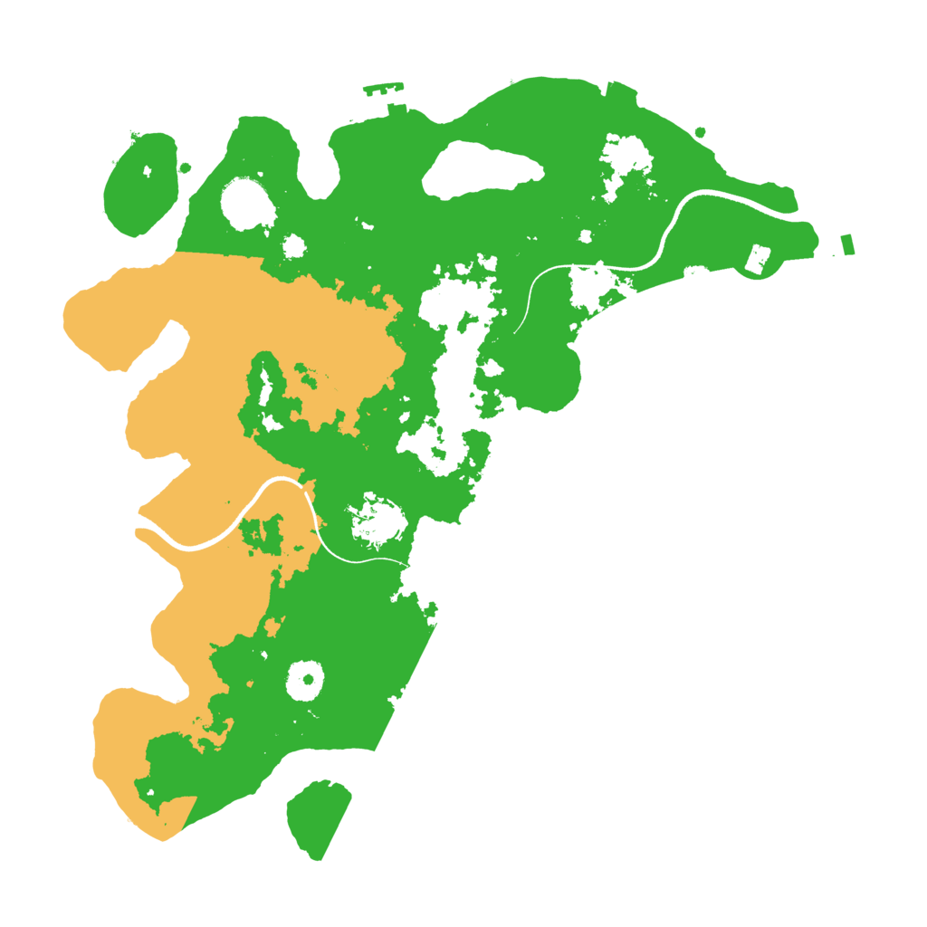 Biome Rust Map: Procedural Map, Size: 3500, Seed: 1628209855