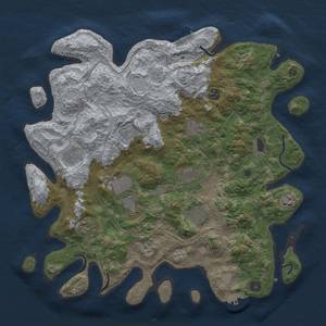 Thumbnail Rust Map: Procedural Map, Size: 4250, Seed: 1504343310, 17 Monuments