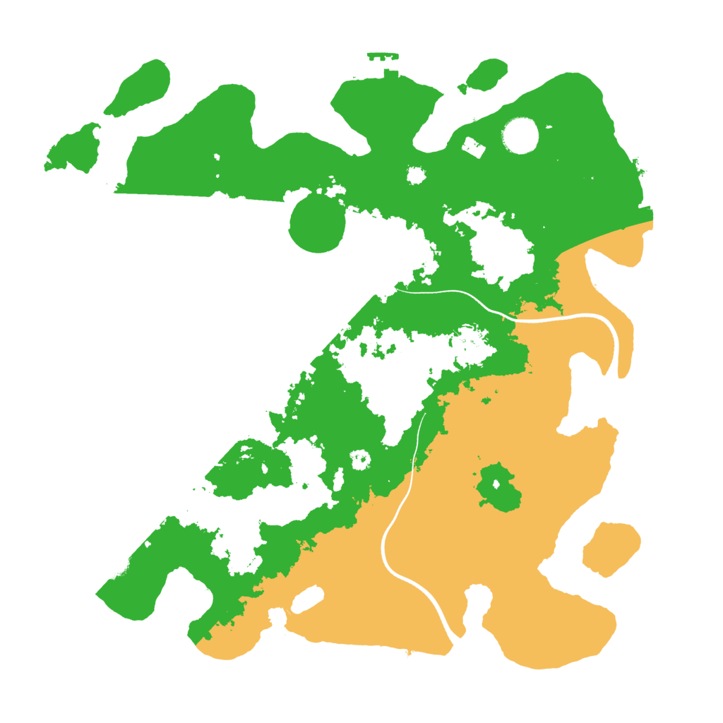 Biome Rust Map: Procedural Map, Size: 3500, Seed: 20230310