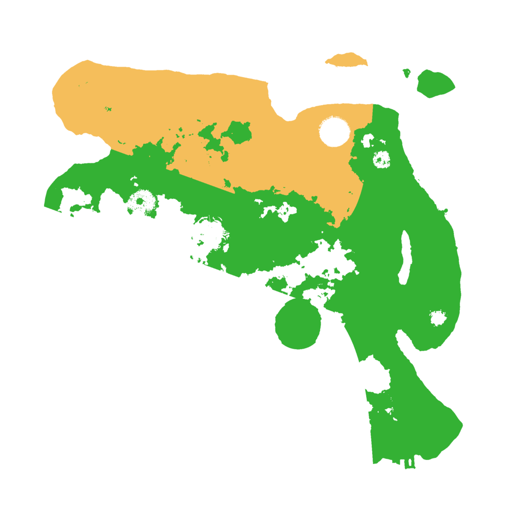 Biome Rust Map: Procedural Map, Size: 3000, Seed: 93793318