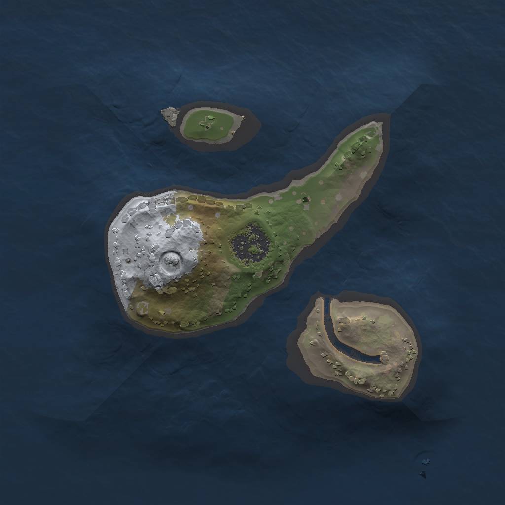 Rust Map: Procedural Map, Size: 1379, Seed: 1467443431, 3 Monuments