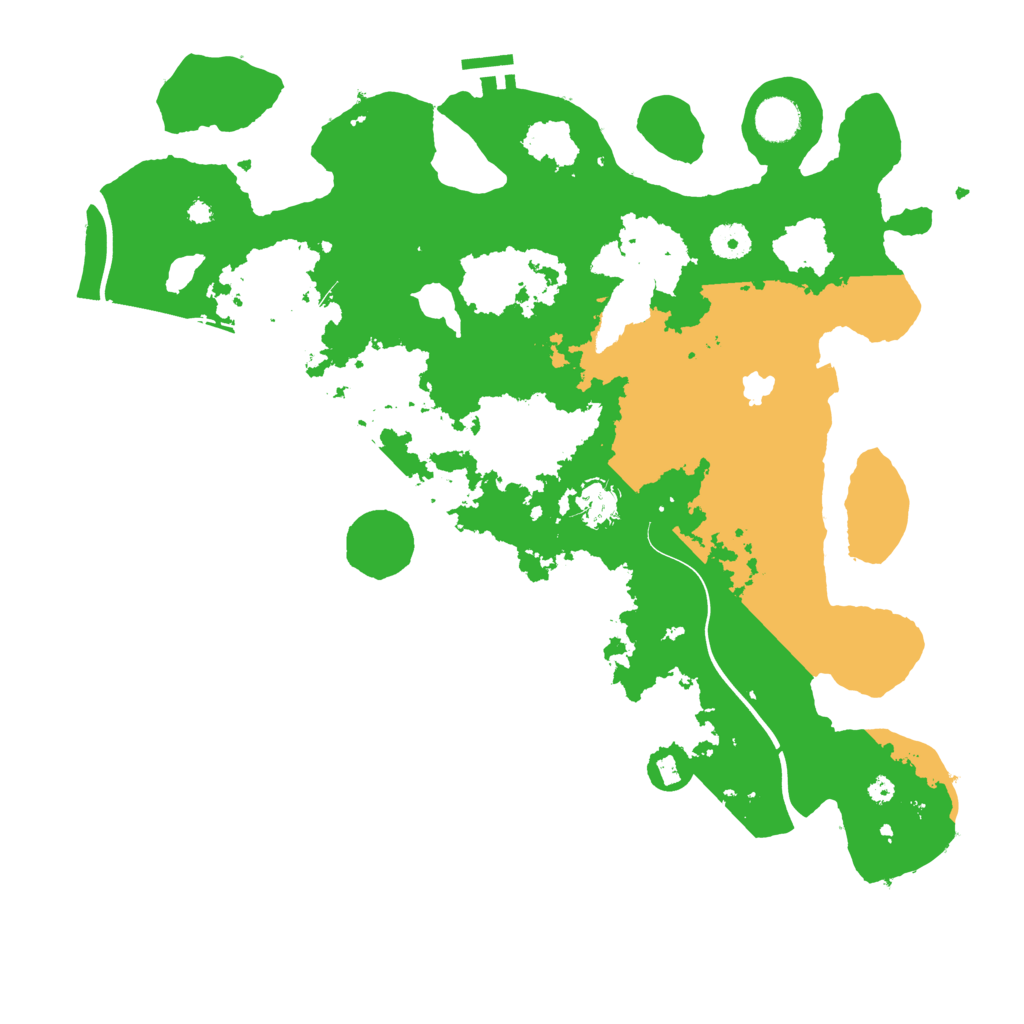 Biome Rust Map: Procedural Map, Size: 4000, Seed: 73457