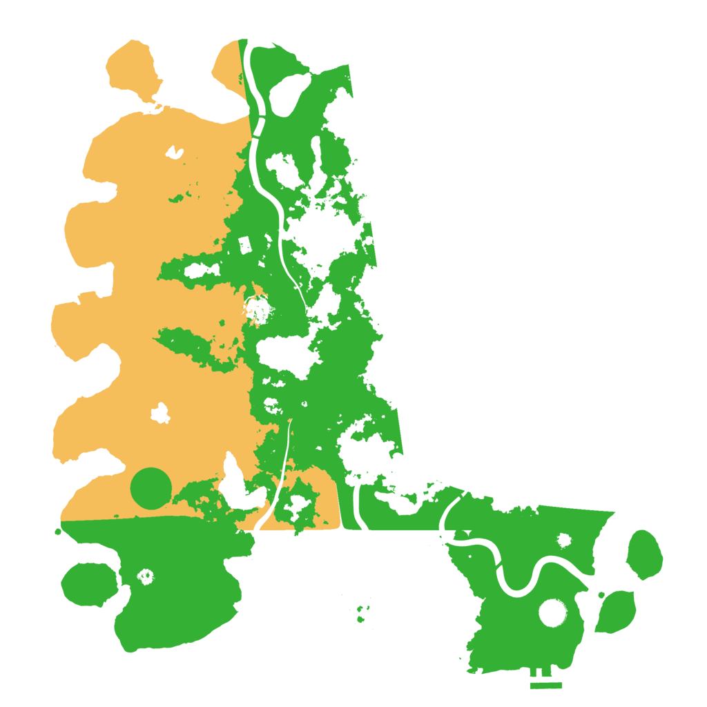 Biome Rust Map: Procedural Map, Size: 4500, Seed: 12565