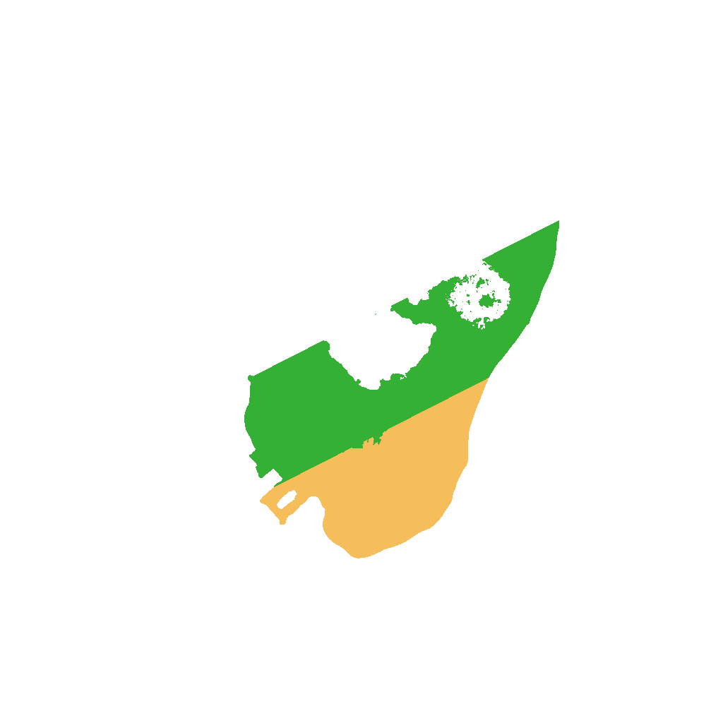 Biome Rust Map: Procedural Map, Size: 1300, Seed: 135592798