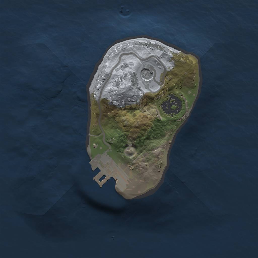 Rust Map: Procedural Map, Size: 1300, Seed: 135592798, 5 Monuments
