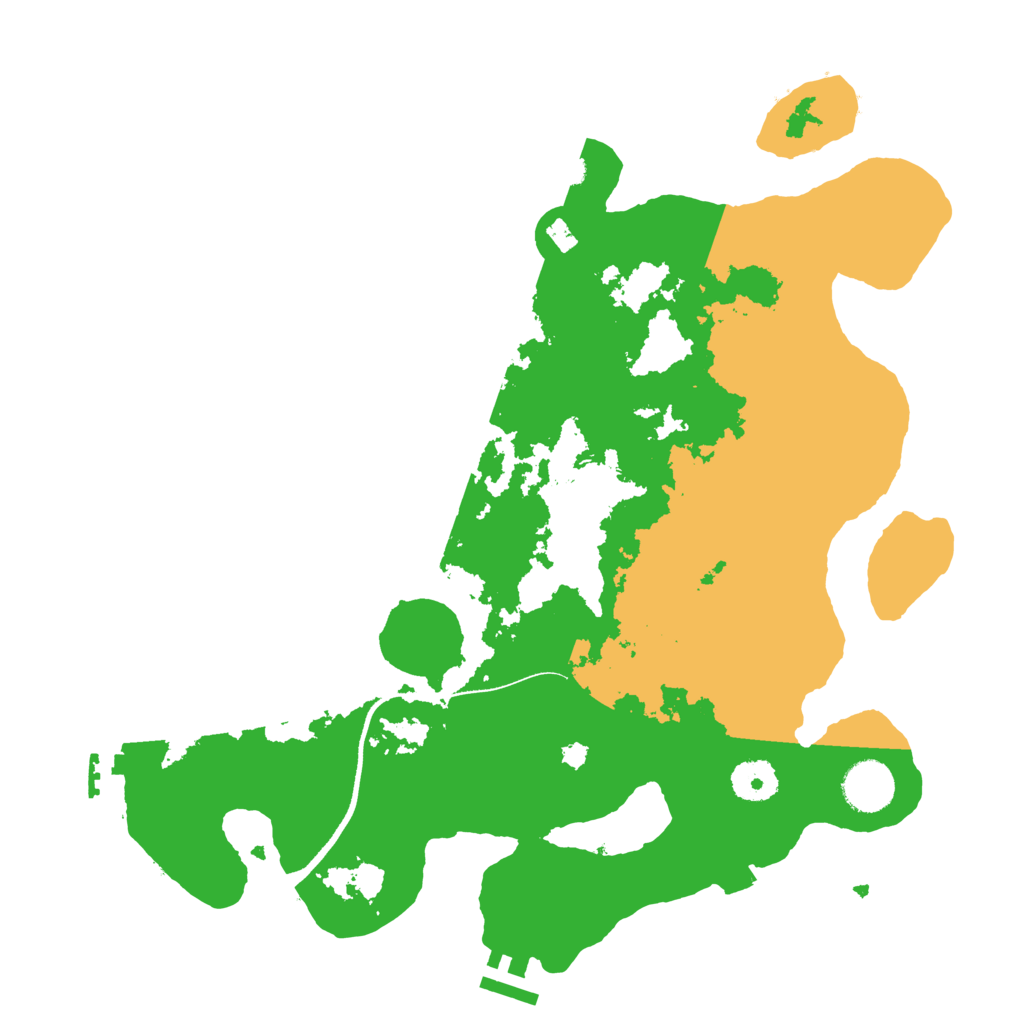 Biome Rust Map: Procedural Map, Size: 3500, Seed: 9324005