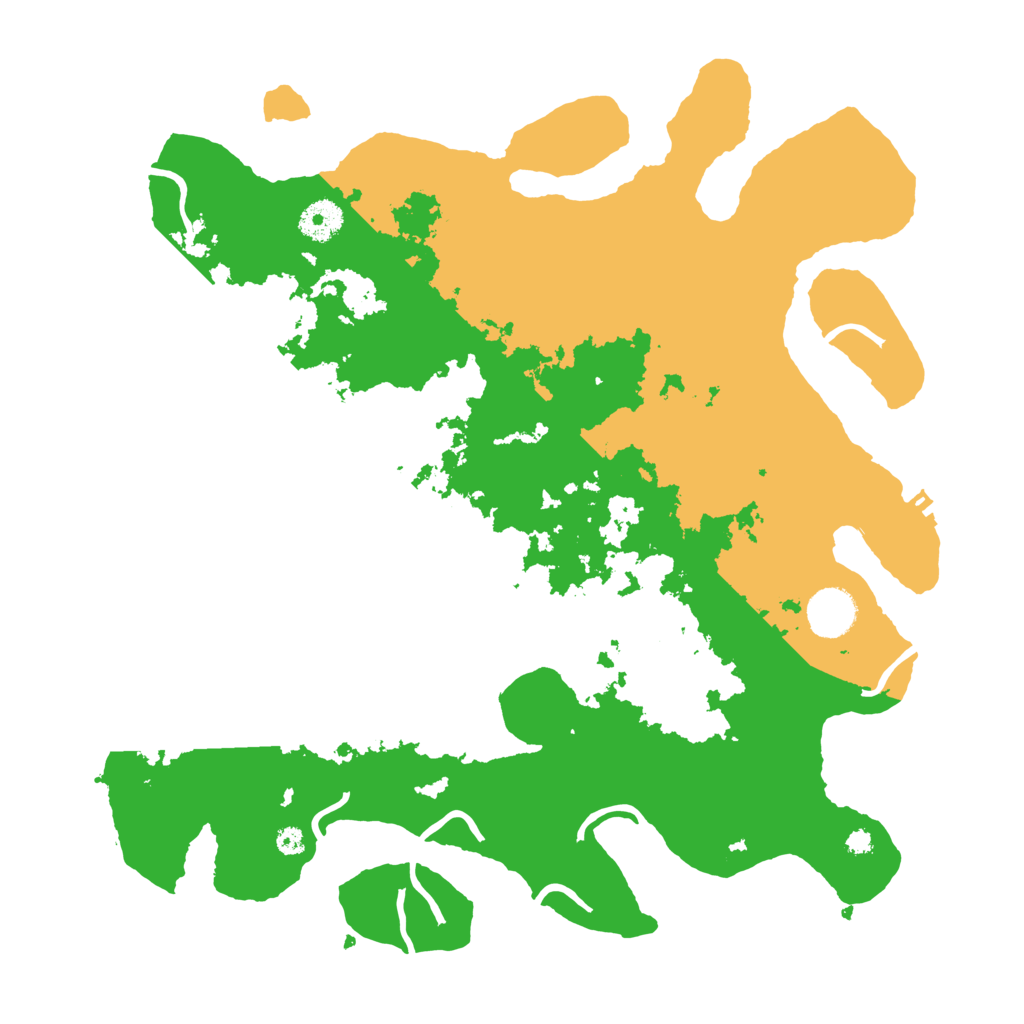 Biome Rust Map: Procedural Map, Size: 3700, Seed: 848165395