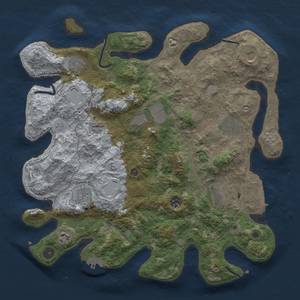 Thumbnail Rust Map: Procedural Map, Size: 4000, Seed: 2050369709, 16 Monuments