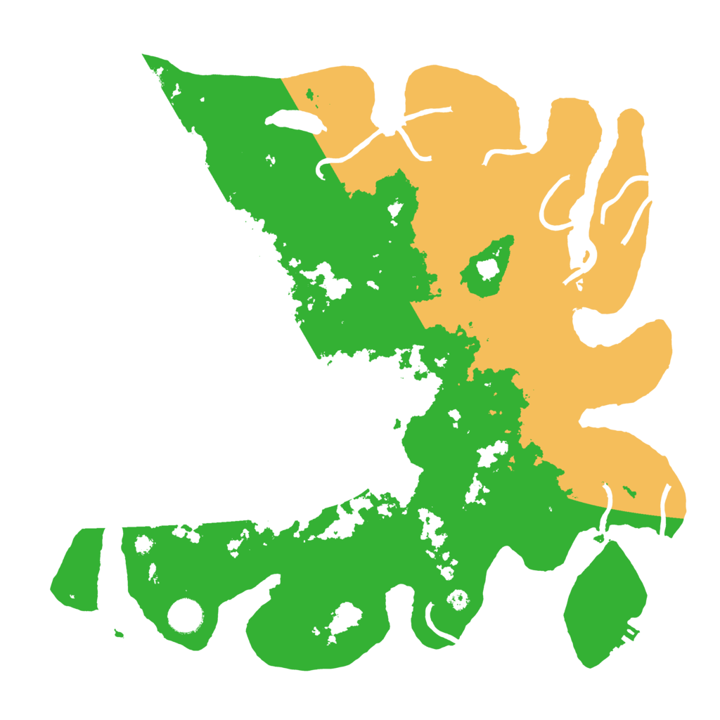 Biome Rust Map: Procedural Map, Size: 3650, Seed: 70045536