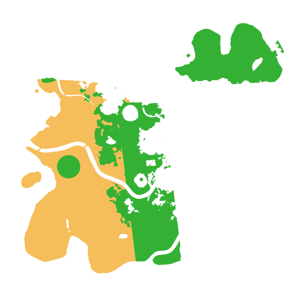 Biome Rust Map: Procedural Map, Size: 3500, Seed: 44072074