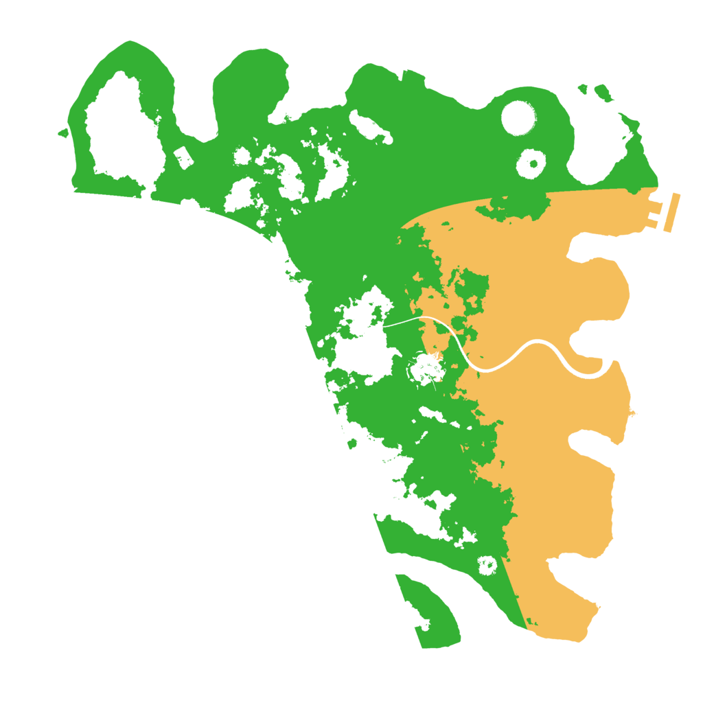 Biome Rust Map: Procedural Map, Size: 3600, Seed: 20703