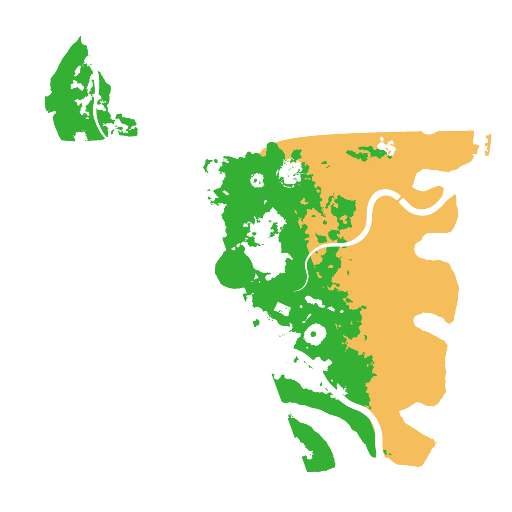 Biome Rust Map: Procedural Map, Size: 3600, Seed: 20703