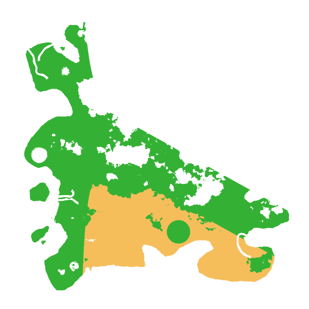 Biome Rust Map: Procedural Map, Size: 3500, Seed: 133817579