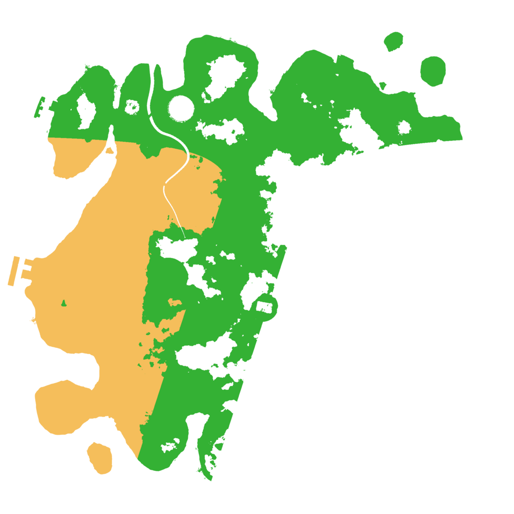 Biome Rust Map: Procedural Map, Size: 3500, Seed: 170640805