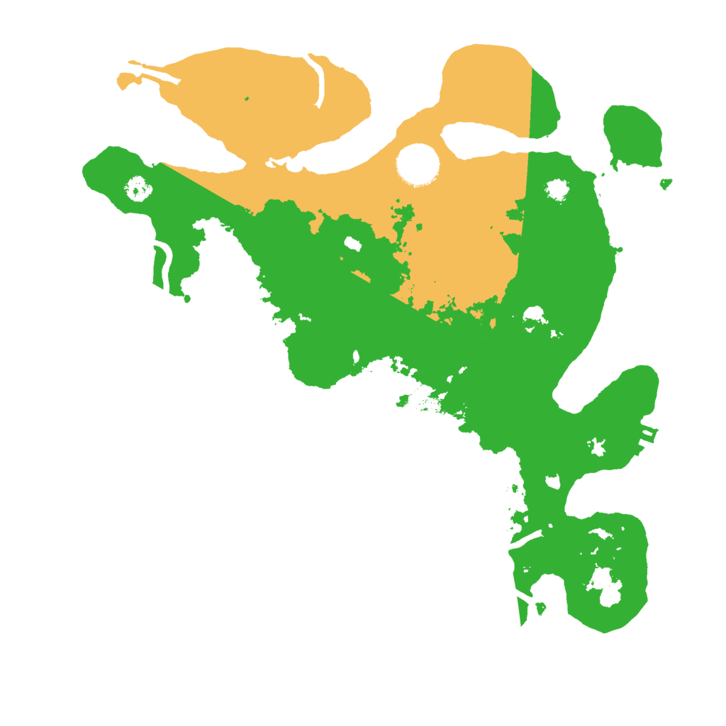 Biome Rust Map: Procedural Map, Size: 3000, Seed: 6520