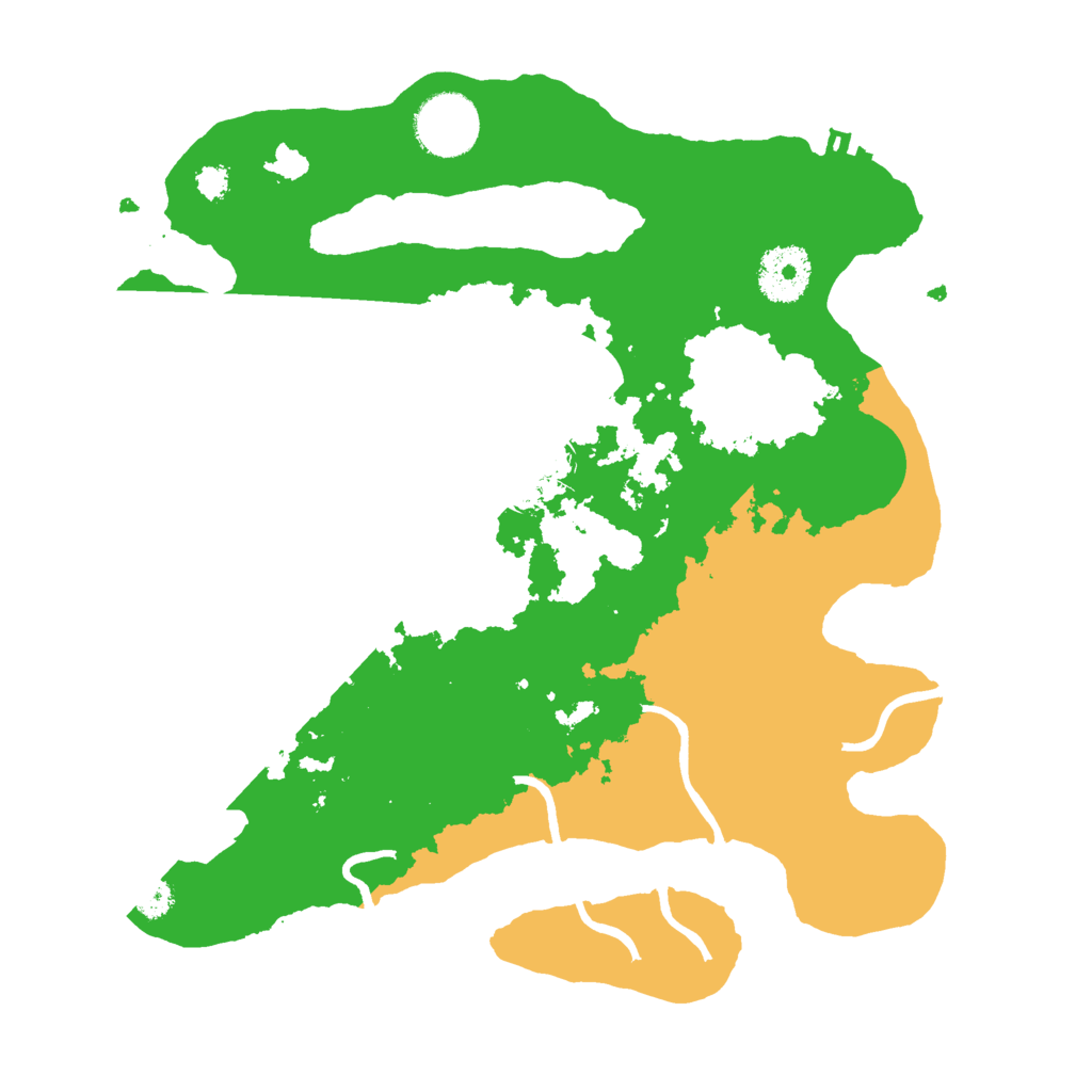 Biome Rust Map: Procedural Map, Size: 3000, Seed: 1540701580