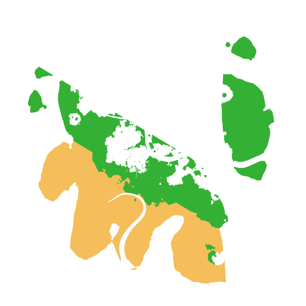 Biome Rust Map: Procedural Map, Size: 2500, Seed: 14004