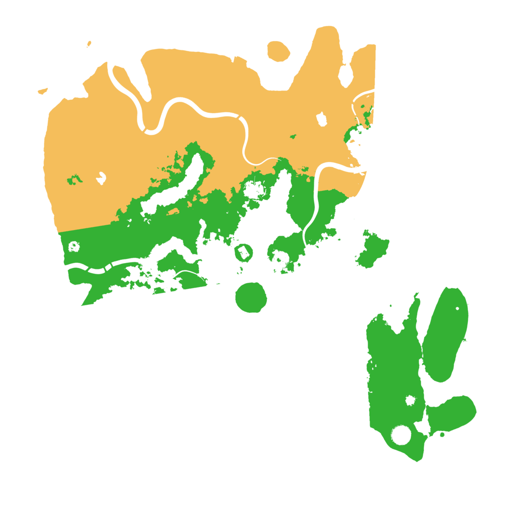 Biome Rust Map: Procedural Map, Size: 4500, Seed: 281225