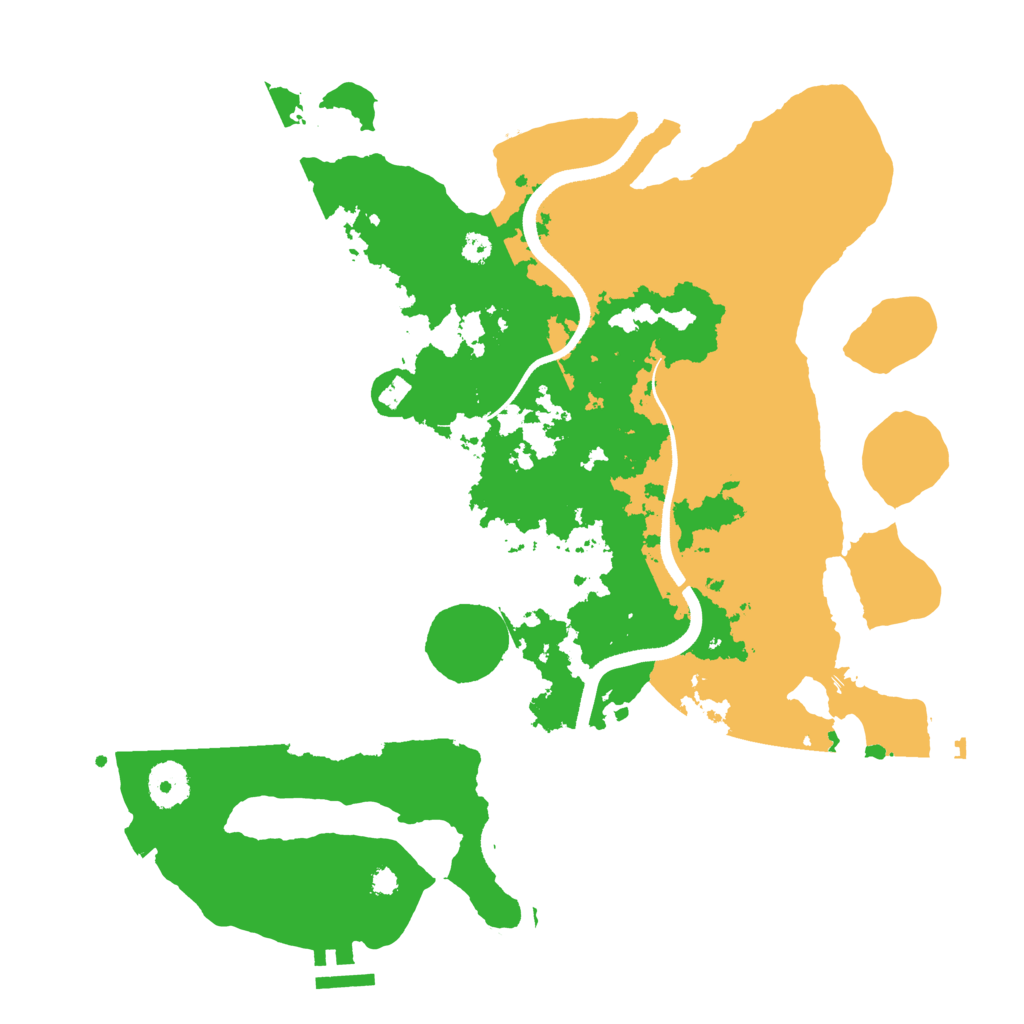 Biome Rust Map: Procedural Map, Size: 3500, Seed: 1835979783