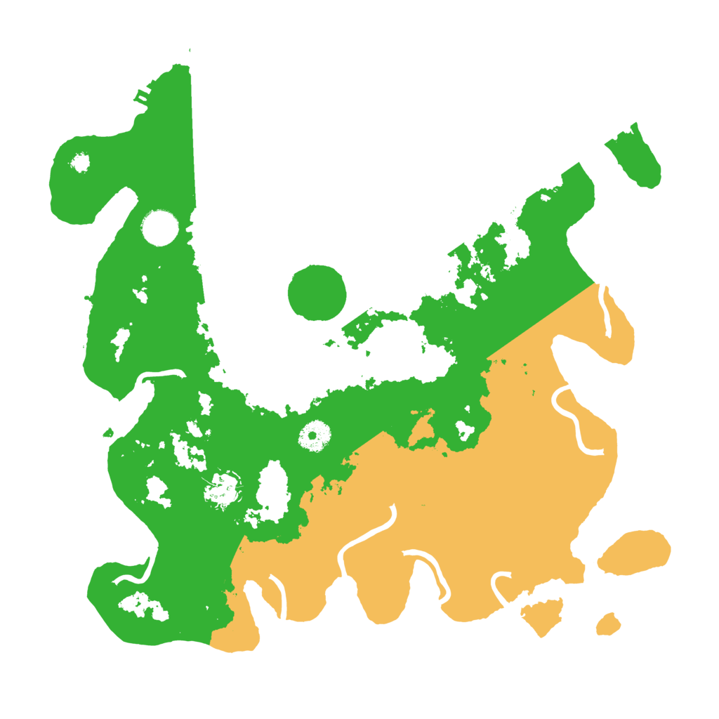 Biome Rust Map: Procedural Map, Size: 3500, Seed: 8846850