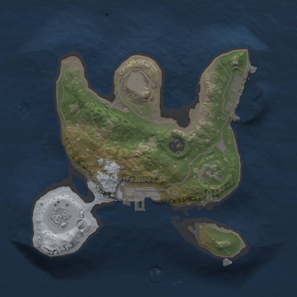 Rust Map: Procedural Map, Size: 1750, Seed: 83542478, 6 Monuments